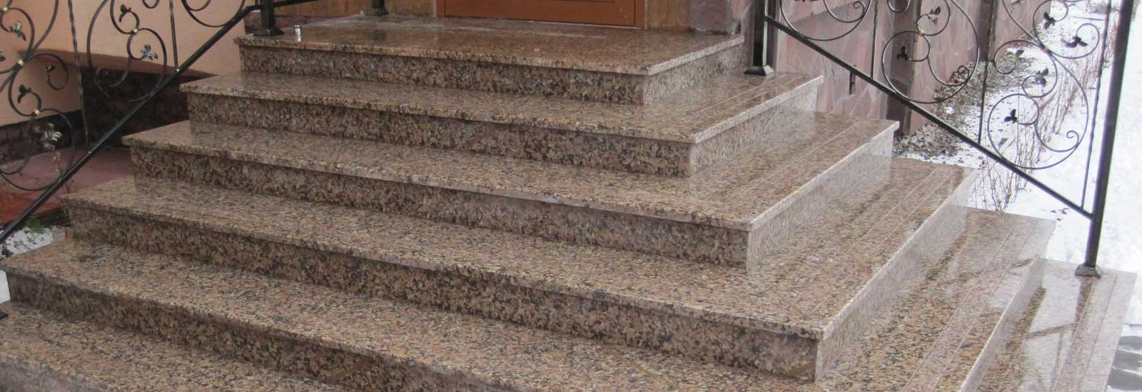 Пример лестницы из гранита на заказ Фото лестницы из гранита